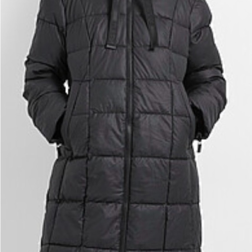 Women's Black Quilted Coat